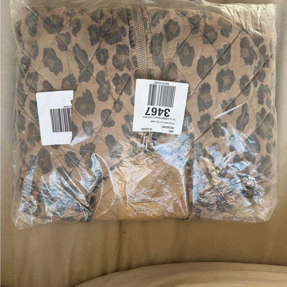 Balmain Tan and Black Leopard Bomber Jacket - Picture 4 of 8